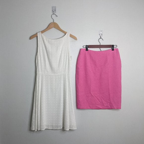 Escada Pink Silk Cotton Blend Pencil Skirt 40(EU) - Picture 3 of 3